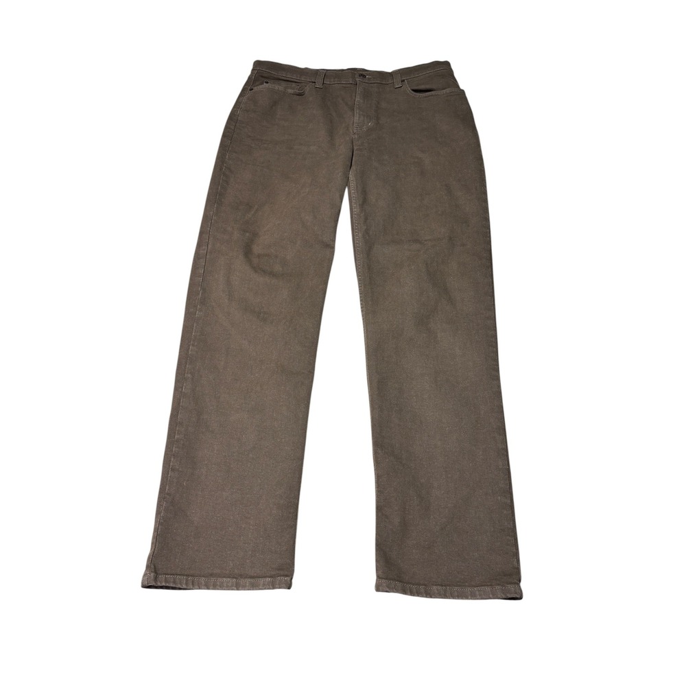LL Bean BeanFlex Classic Fit Brown Pants Mens 36x32 Coolmax Stretch 511182‎